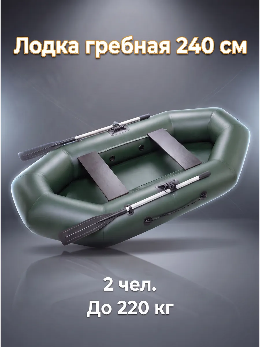 Лодка ПВХ надувная для рыбалки гребная Тонар